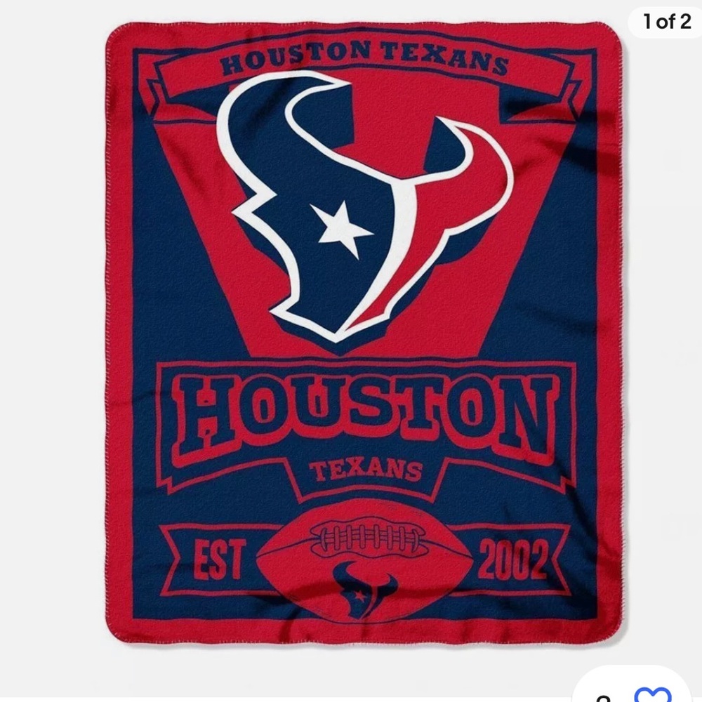 Houston Texans fleece throw blanket